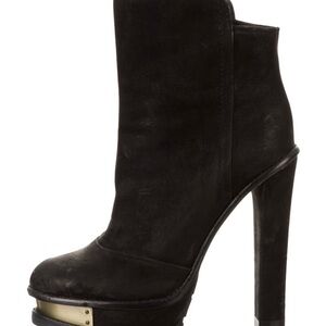 Brian Atwood Black Heeled Boots